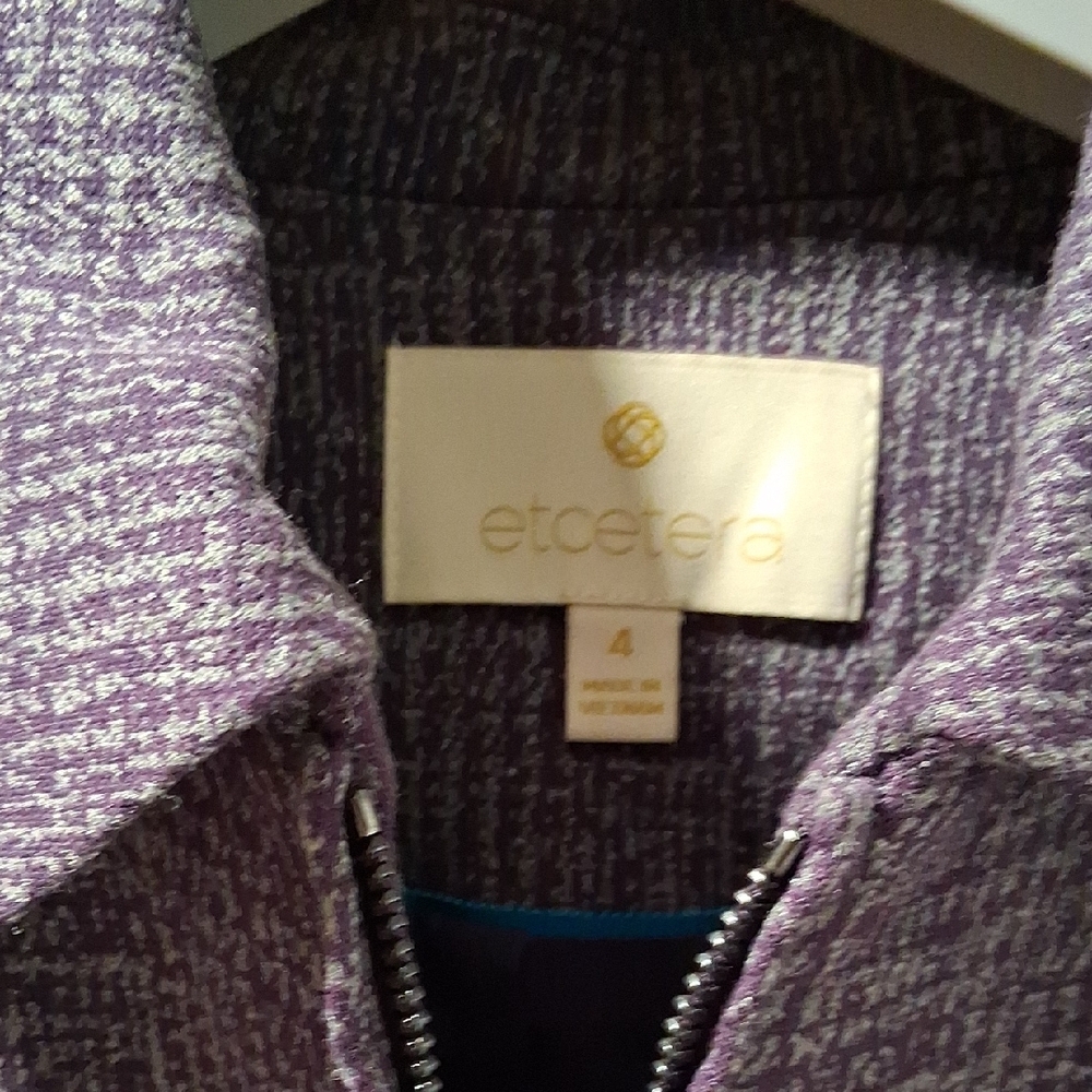 Etcetera Women's Textured Purple Blazer - Picture 2 of 2